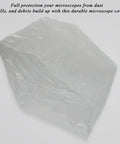 Rugged PVC Microscope Dust Cover For Full Size Lab Microscopes, Waterproof And Dustproof Shield Keeps Dust, Spills, And Debris Off SW380B 40X-2500X Gear, 22 X 13 X 20.8 Inches, Fits Medium To Large Microscopes, Easy Clean clear PVC microscope dust cover