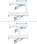 Beefy Heavy Duty Window Air Conditioner Bracket With Dual Arms Up To 180 Lbs For 12000-24000 BTU Units shown from top view