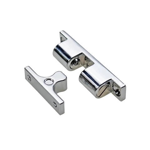 Secure Sturdy Zinc Alloy Toggle Draw Latch For Wardrobes Cabinets And Furniture Security Hasp With Strong Locking Mechanism close-up view.