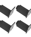 Adjustable Aluminum Cabinet Feet Set In Black Four Pack For Sofa Cabinets And Sofas Height Adjustable 3.9 To 5 Inches Anti Corrosion Easy Install Heavy Duty Support
