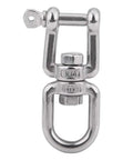 Built Like A Tank 304 Stainless Steel Swivel Shackle With Heavy Duty Snap Ring for marine gear, industrial rigging, direct replacement.