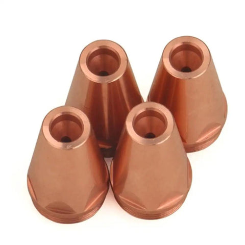 Five Piece P80 Carbon Arc Air Gouging Tips Nozzles For Plasma Cutting Torch Consumables Heavy Duty Replacement Rods High Heat Resistant Fit 40-100 Amp Machines