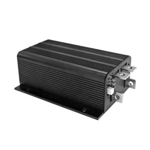 Heavy Duty 48V 400A Throttle Motor Controller Boost Control Module For Custom Car Builds And Street Performance Upgrades featuring shiny black casing.