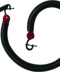 Cobra Snowmobile Pulling Extraction Tool Sled To Sled Recovery Cord Heavy Duty Tug For Stuck Snowmobiles In Black with dual hooks