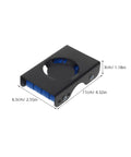 Heavy Duty Appliance Movers With Wheels Transform Your Home Moves Into A Breeze! Black slider with blue wheels for easy transport.