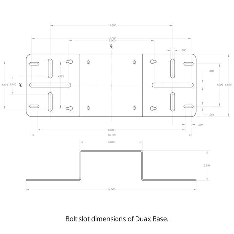 Technical blueprint of the Dual Axis Angle Drilling Guide With Adjustable Fence And Clamp Table USA Made Drill Press Jig dimensions