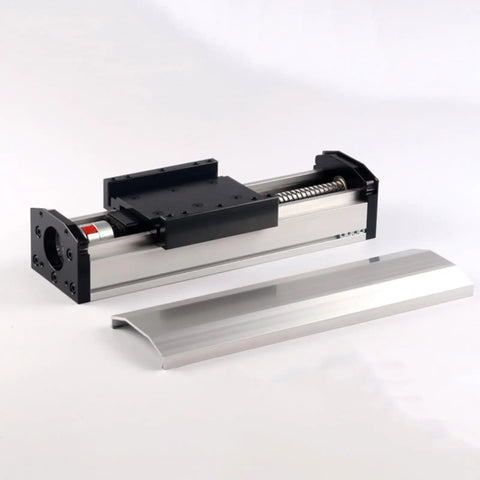 Pro Grade Linear Motion Guide Rail With 50 To 500 mm Travel And 0.03 mm Precision For DIY CNC Engraving Machines And Lathes, Beefy Sliding Rail System For Ultra Smooth, Repeatable Movements. 6061 aluminum linear guide rail with ball screw carriage for CNC