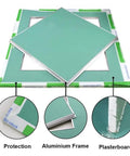 Slick Build Invisible Access Panel For Drywall Ceilings Featuring Rugged Aluminum Frame and Easy Peel Cover detail with plasterboard.