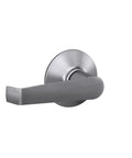 Elan Door Lever Hall And Closet Passage Handle Satin Chrome Non Locking Interior Door Hardware with sleek lever design