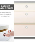 16 Pack Round Recessed Stainless Steel Cabinet Pulls Hidden Handles for Doors and Drawers Kitchen and Furniture Hardware