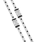 Two Pack 200mm Linear Sliding Rail Guide with Two Carriage Blocks for 3D Printers and CNC Machines, steel guide rails