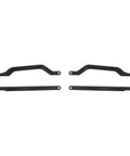 High Clearance Boxed Rear Radius Rods Arms For Polaris RZR XP 1000 And RZR XP 4 1000, 2017 To 2023, Aluminum And 304 Stainless Steel, Powder Coated Finish, Built Tough For Off Road Suspension Upgrade, black set