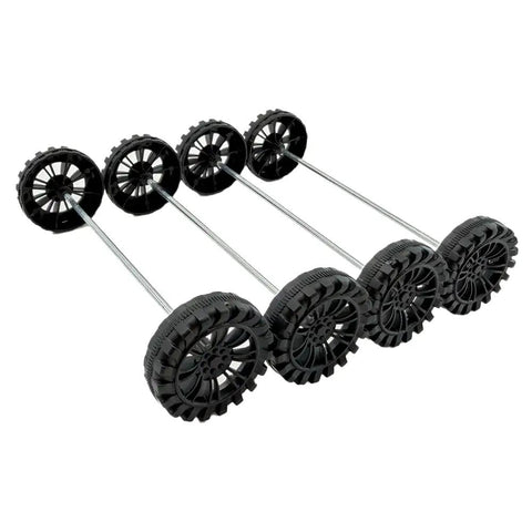 Dope Plastic Toy Car Wheel Set With 2mm Dia Shafts 40 Pack 30mm Wheels And 100mm Rod Axles for RC Cars Trucks Robots DIY Models