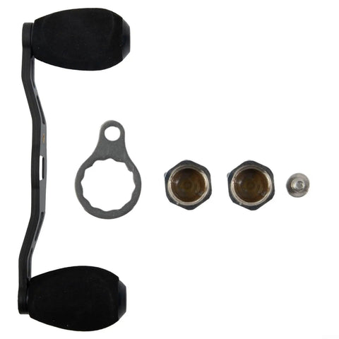 Switch Up Your Gear With This Super Lightweight Carbon Fiber Fishing Reel Handle Featuring A Rock Solid Left Or Right Side Eva Grip Knob That Slams Into Any Rod For Serious Angling Adventures. 20g carbon fiber fishing reel handle with EVA knobs and hardware