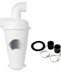 Turbocharged Cyclone Dust Separator for Vacuum Cleaners and Workshop Dust Collection with accessories visible
