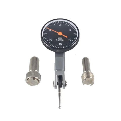 Pro Grade Dial Test Indicator.030 Inch Travel For Precise Machine Setup, Reading 0-15-0, 0005 Inch Graduation, 270 Degree Swivel