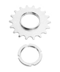 Fixed Gear Bike Sprocket 18T With Lock Ring For Single Speed Riders Heavy Duty Heat Treated No 45 Steel Cog Threaded Ring