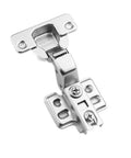 Close-up of a Two Pack 35mm Concealed Hinges Smooth Soft Close Cabinet Doors Rock Solid Rust Proof Steel Face Frame.