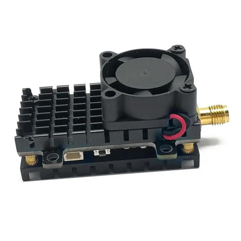 Over 20Km Range 5.8GHz FPV Wireless Transmitter 2000mW 48CH Video AV Audio Sender for RC FPV Racing Drones Black SMA Antenna