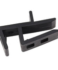 Professional Cabinet Scribing Jig Set With Tough Abs Construction for seamless toe kick installation, black ABS clamp detail.