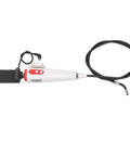 Two Way Articulating Borescope Camera With 180 Degree Dual Tilt Head And 6Mm Probe On A 3.3 Foot Snake Cable, featuring a white casing and black cable.