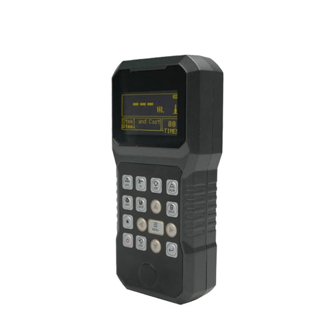 Your New Go-To Pro Leeb Hardness Tester Knocks Out Manual Guesswork For Metal Checkups On Stainless Steel Copper Aluminum with display and buttons.