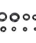 180 Pcs Grommet Assortment Kit DIY Friendly Rubber Firewall Hole Plugs For Cars And Trucks, Protection Rings, Various Sizes, High Temperature Resistant, Durable Auto Seals For Engine Bay And Bodywork. Black rubber grommets in 8 sizes