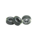 Polyurethane Coated Roller With 684ZZ Bearing 4x12x4mm PU Cover Furniture Guide Wheel 10 Piece Set for Drawer Slides displayed.