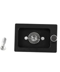 Dovetail Mounting Plate For Telescopes Universal Metal Premium Accessories with screw, narrow rail visible in detail.