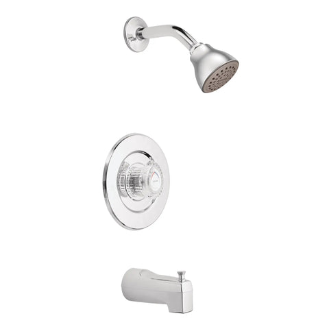 Chateau Chrome Tub And Eco Performance Shower Trim Kit With Showerhead, Knob, And Tub Spout, Valve Required, Compatible With 2510, 2520, 2570, Model T471EP