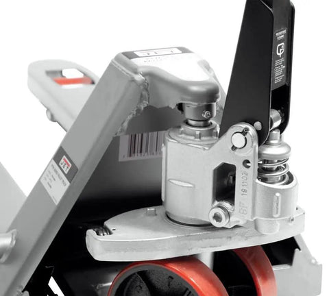 Rugged Workhorse 20 X 48 Inch Pallet Jack Capacity 6600 Pounds Built For Heavy Lifting With Quiet Non Marking Polyurethane Casters And Precision Hydraulic Controls To Streamline Warehouse Operations Without Breaking A Sweat