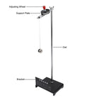 Hands-On Newton's Cradle Pendulum Lab Kit, 2 Pack Dial Display Demo Tools For Mechanical Vibration Experiments with labeled parts