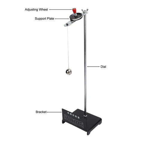 Metal Pendulum Ball Demonstration Kit For Mechanics Lab Hands On Physics Experiments With Clear Dial And Stable Base
