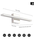 LED Vanity Light Bar 20 Inch Chrome Bathroom Fixtures 12W Over Mirror Lighting With 850 Lumens Cool White 6000K design