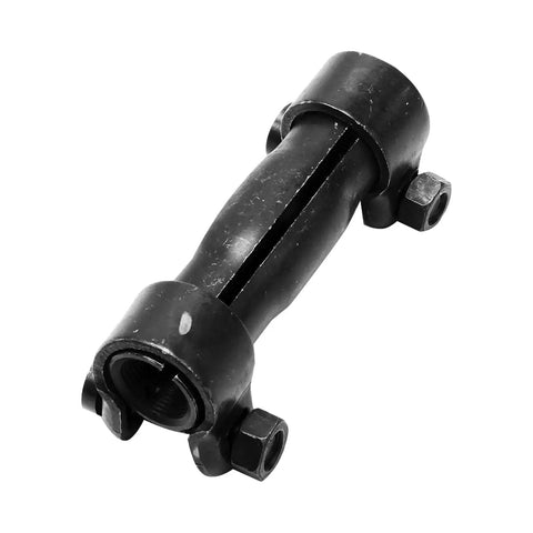 Front 6 Piece Drag Link And Tie Rods Kit For 97 06 Jeep Wrangler Upgrade With Outer Drag Link, Front Tie Rods And Adjusting Sleeves, Heavy Duty Steering Repair, Easy Install For Off Road Ready Beefed Up Performance, black steel adjusting sleeve