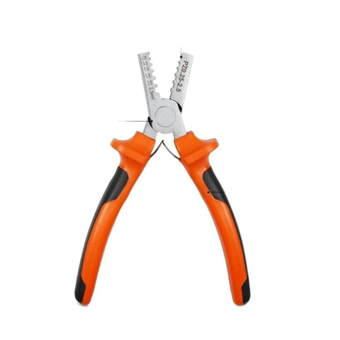 Get your hands on this bad boy of a crimping tool featuring a high carbon steel body and grippy PVC handle.