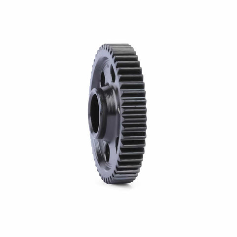 Side view of 49T 0.5 Mod CNC Spur Gear Upgrade For Typhon Granite Mojave And Losi RC Cars Beefed Up Strength, metal gear for RC cars.