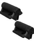 Heavy Duty Self Closing Spring Nylon Gate Hinges Black 2 Pack Tough Outdoor Fence Hinges For Metal Vinyl And Wood Gates High Strength Nylon Weatherproof Self Closing Gate Hardware, black pair