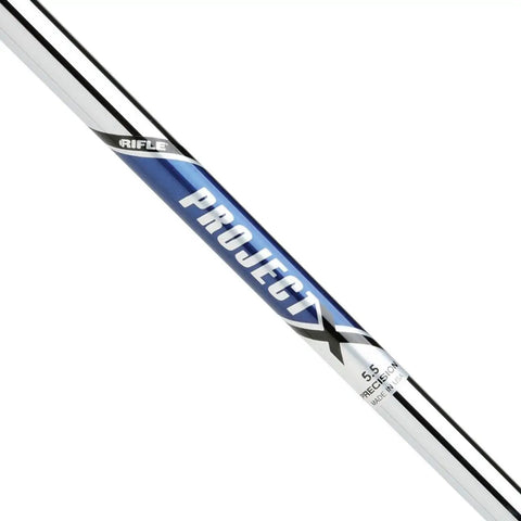 Top Tier.355 Taper Tip Steel Golf Shafts Five Piece Iron Set for Clubs Six Through Pitch Wedge, Chrome Finish, Precision Design.