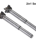 Hardcore Two Piece Forstner Drill Bit Set Built Tough With Sick Sharp Tungsten Carbide Cutting Heads.