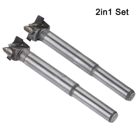 Hardcore Two Piece Forstner Drill Bit Set Built Tough With Sick Sharp Tungsten Carbide Cutting Heads.