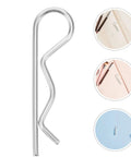 Heavy Duty Stainless Steel Cotter Pins With Wavy R Shape Design For Secure Fastening And Anti Loosening Industrial Hitch Applications showing profile view.