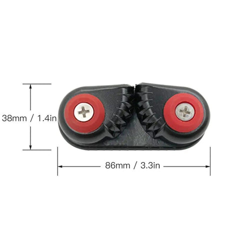 2 Pack Kayak Cam Cleats Aluminum Boat Cleats For Secure Line Grabbing On Kayaks CanOes And Dinghies With Scratch Resistant Base