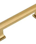 Gold Champagne Sleek Contemporary Cabinet Hardware Handle Pull Set For Kitchen And Bath, 25 Pack, Three And One Half Inch Hole Centers
