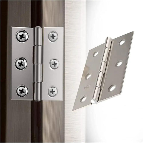 Concealed Desktop Folding Hinges Kit for Drop Down Tables Desks Bars and Cabinets with Quiet Hydraulic Lift in stainless steel.