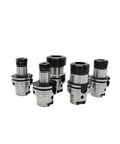 Heavy Duty HSK63A ER Collet Clamping Fixture Built Tough For Milling And Grinding Machines Rock Solid Stainless Steel Design set of five