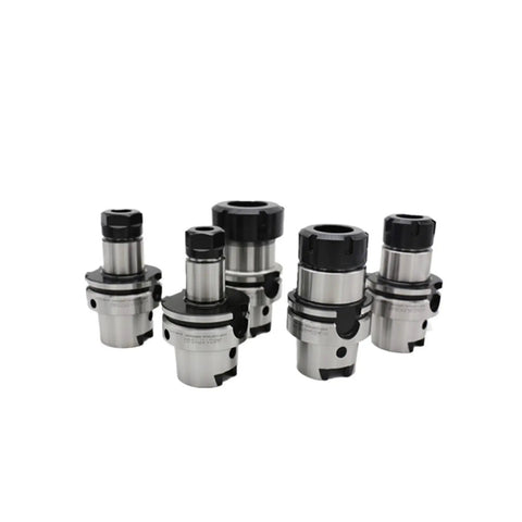 Heavy Duty HSK63A ER Collet Clamping Fixture Built Tough For Milling And Grinding Machines Rock Solid Stainless Steel Design set of five