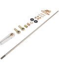 21 Inch Adjustable Transmission Column Shift Linkage Replacement For GM Chevy Vehicles ACA-1800 CB5010 Easy Install Beefed Up Durable Alloy Build For Precise Smooth Gear Shifts And Reliable Performance, 21-inch stainless steel rod with hardware