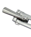 Stainless Steel Spring Loaded Toggle Latch Clip for Cabinets and Drawers, Heavy Duty Hasp Clamp close-up view.