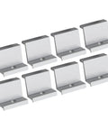 10 Pack Aluminum Solar Panel End Clamps Kit for PV Modules Z Bracket Mounting Clamps for 30-45 mm Frame Heights display